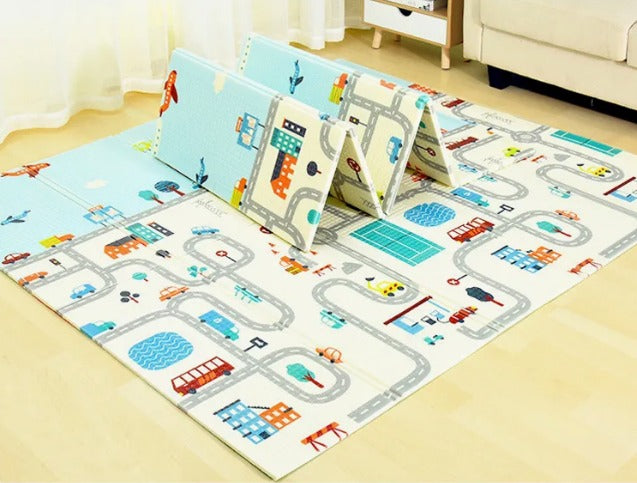 PISO ALFOMBRA REVERSIBLE PLEGABLE PARA BEBES